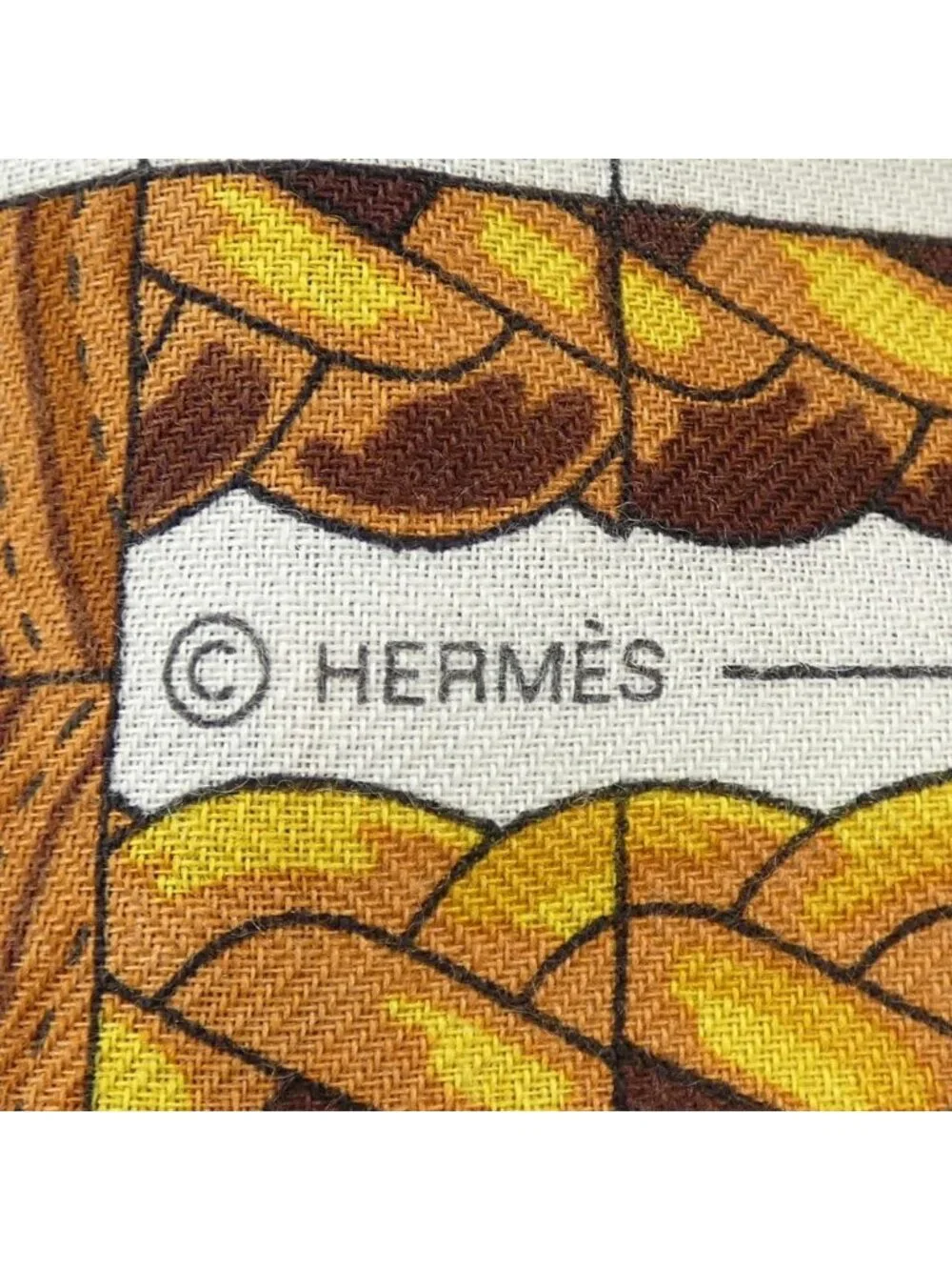 Hermes Coaching Deja VU Carre Shawl Scarf - Picture 4 of 4